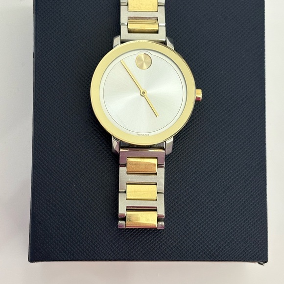 Movado Two-Tone Gold and Silver Watch - Picture 2 of 8